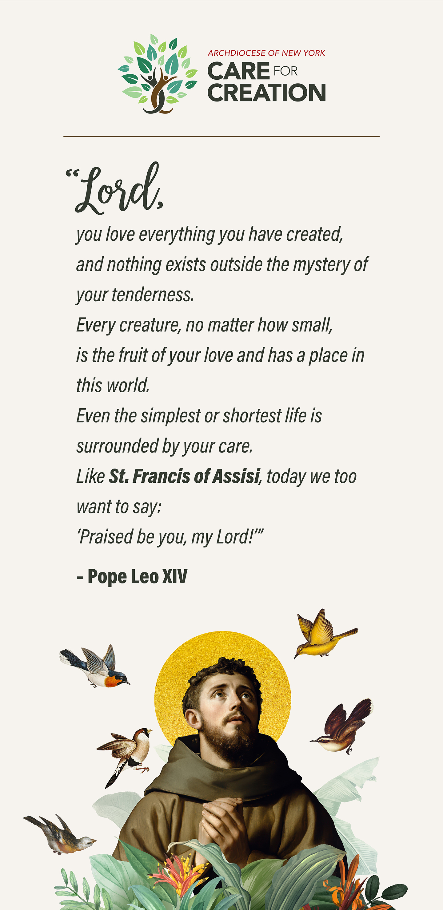 Prayer card del Tempo del Creato